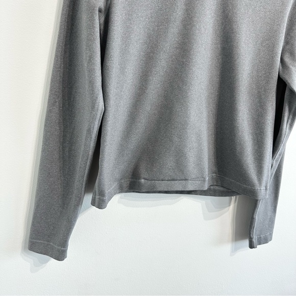 Lululemon Back Up Long Sleeve athleisure shirt grey cut out back soft stretchy - Picture 5 of 9